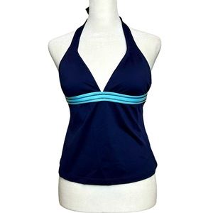 NEW Jag Women’s Tankini Top Blue Halter Style Size Small Swim Wear